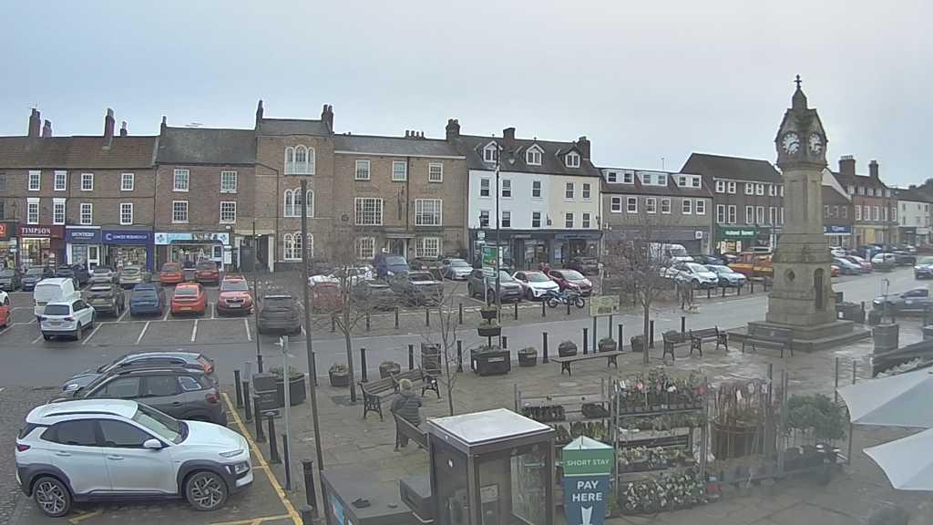 Thirsk webcam overlooking the Market Place